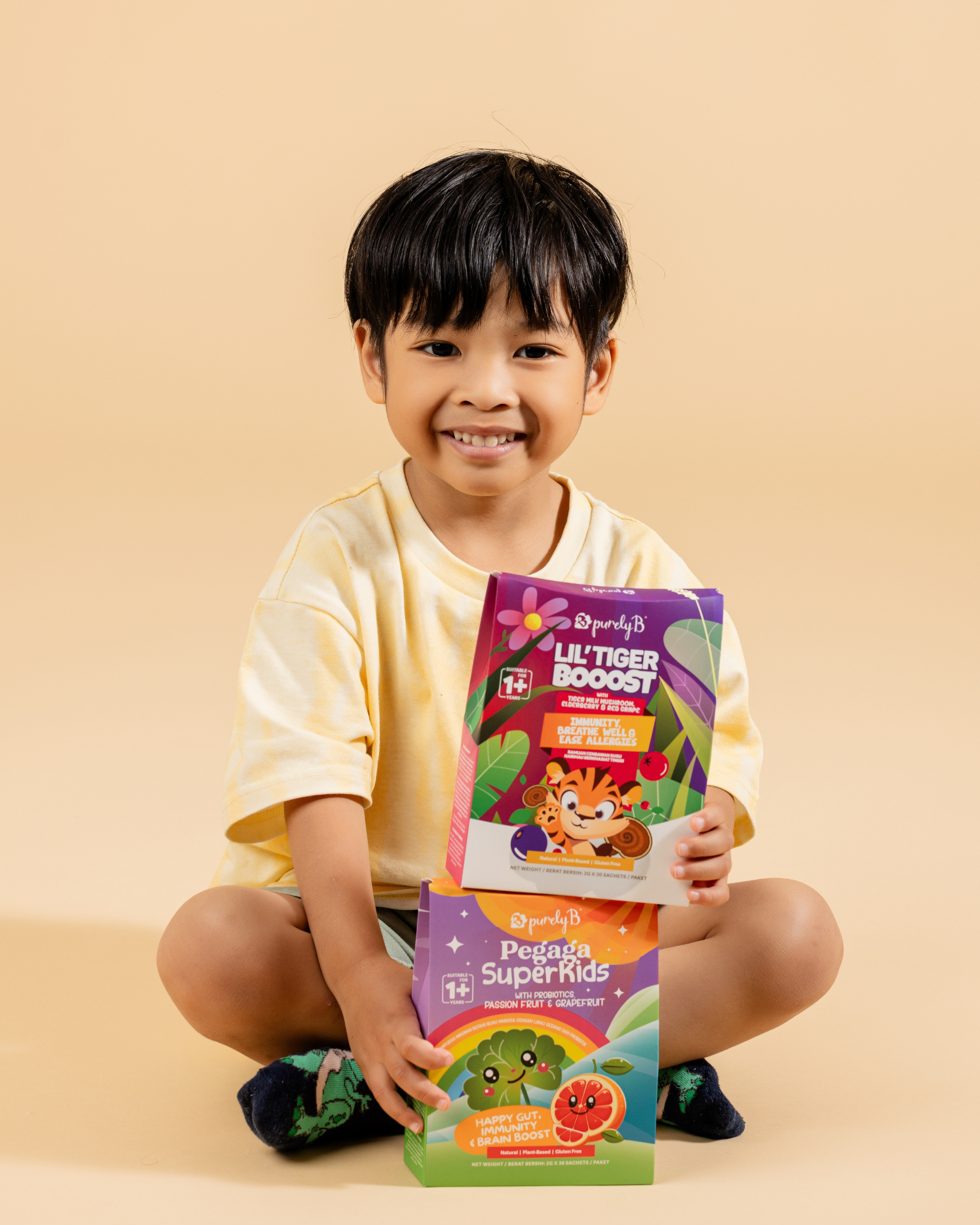 Pegaga Superkids with Probiotics, Passion fruit & Grapefruit