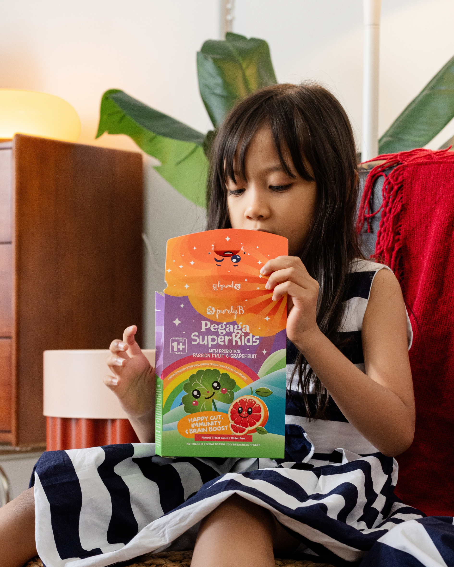 Pegaga Superkids with Probiotics, Passion fruit & Grapefruit