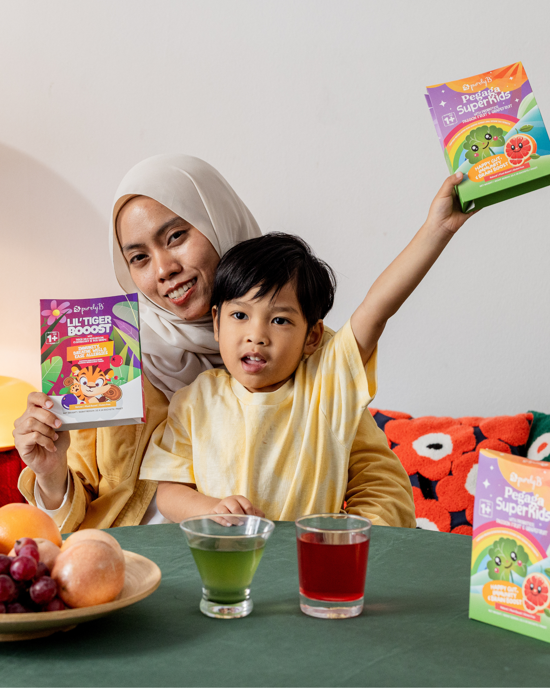 Pegaga Superkids with Probiotics, Passion fruit & Grapefruit
