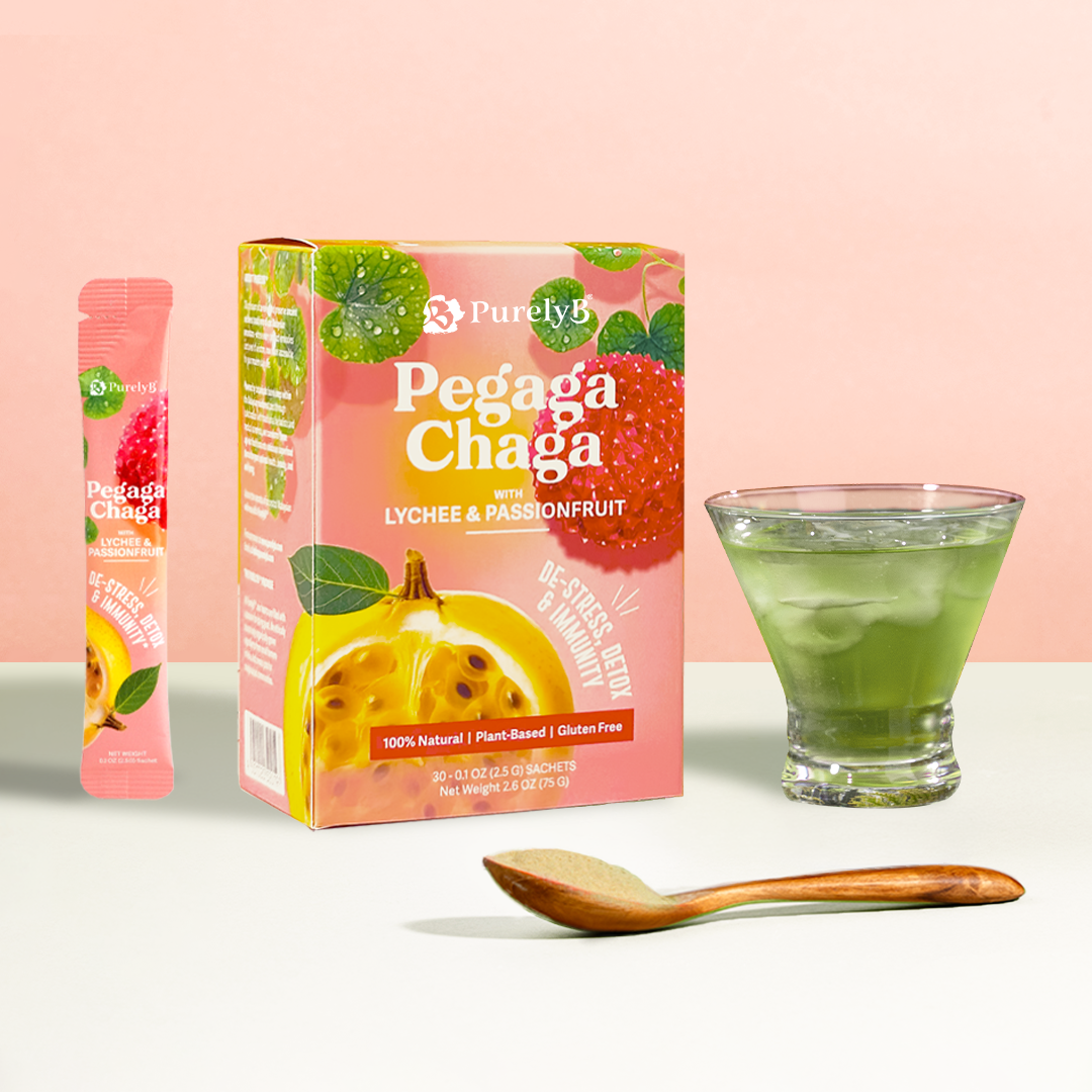 Pegaga-Chaga with Lychee & Passionfruit