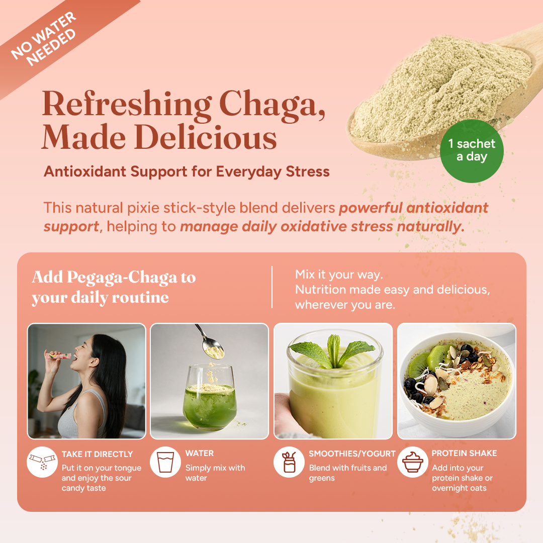 Pegaga-Chaga with Lychee & Passionfruit