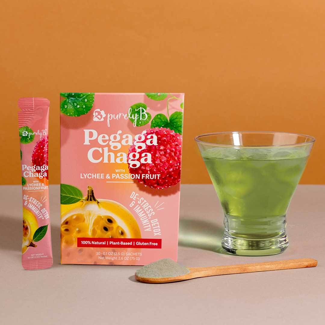 Pegaga-Chaga with Lychee & Passionfruit