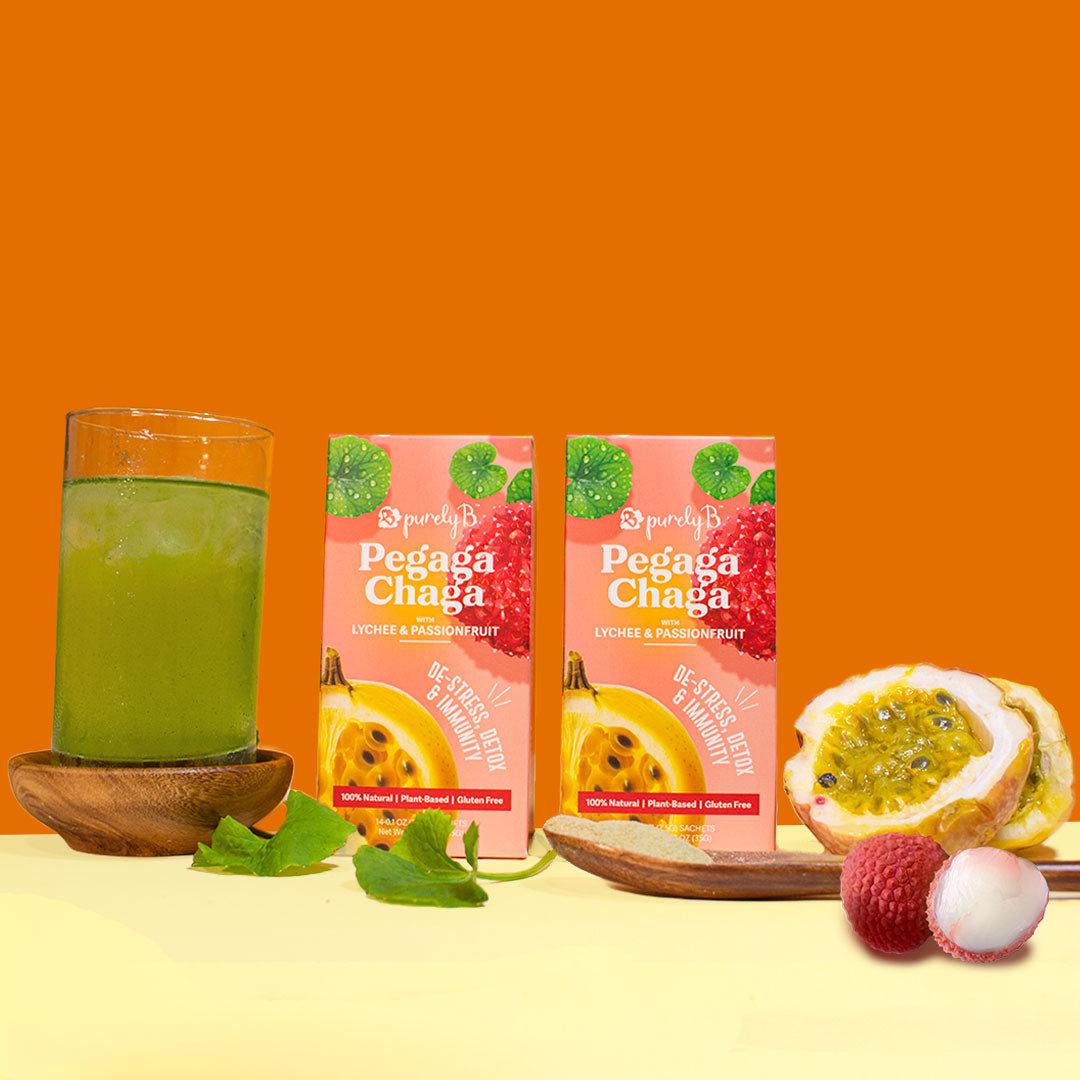 Pegaga-Chaga with Lychee & Passionfruit