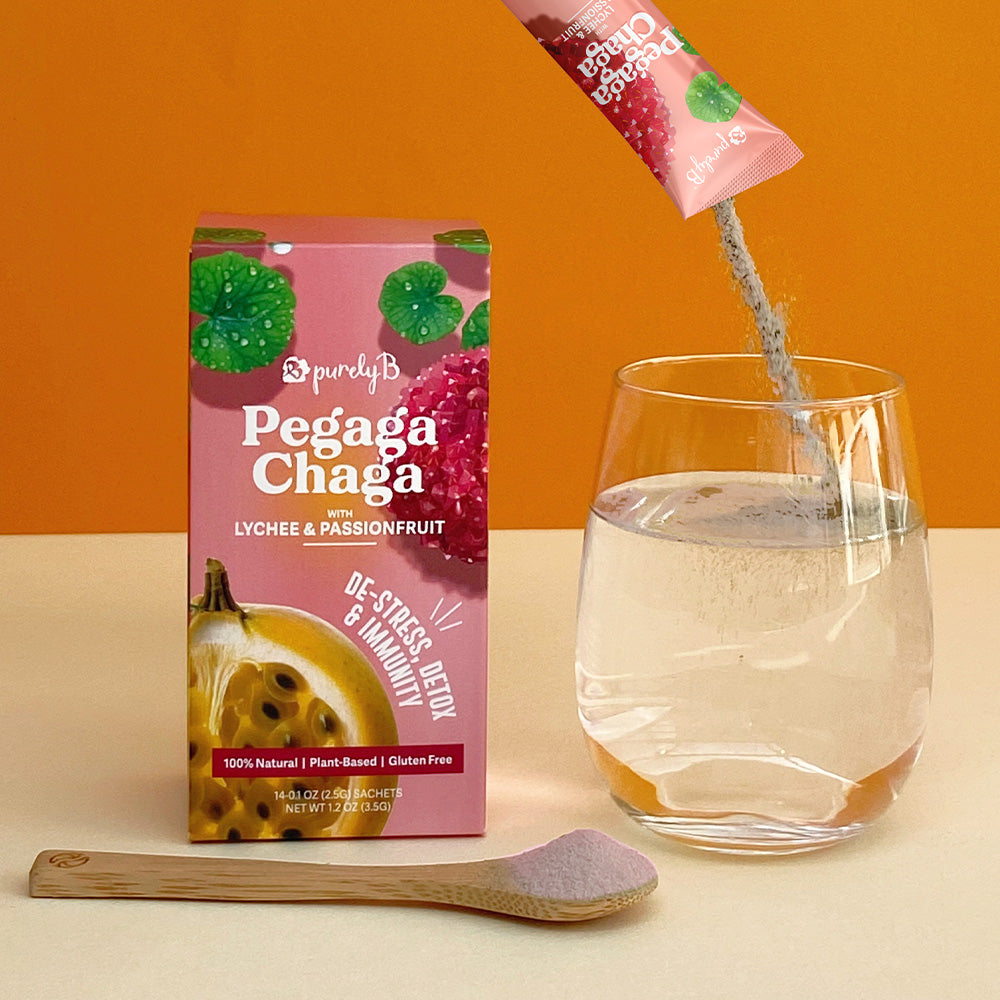 Pegaga-Chaga with Lychee & Passionfruit