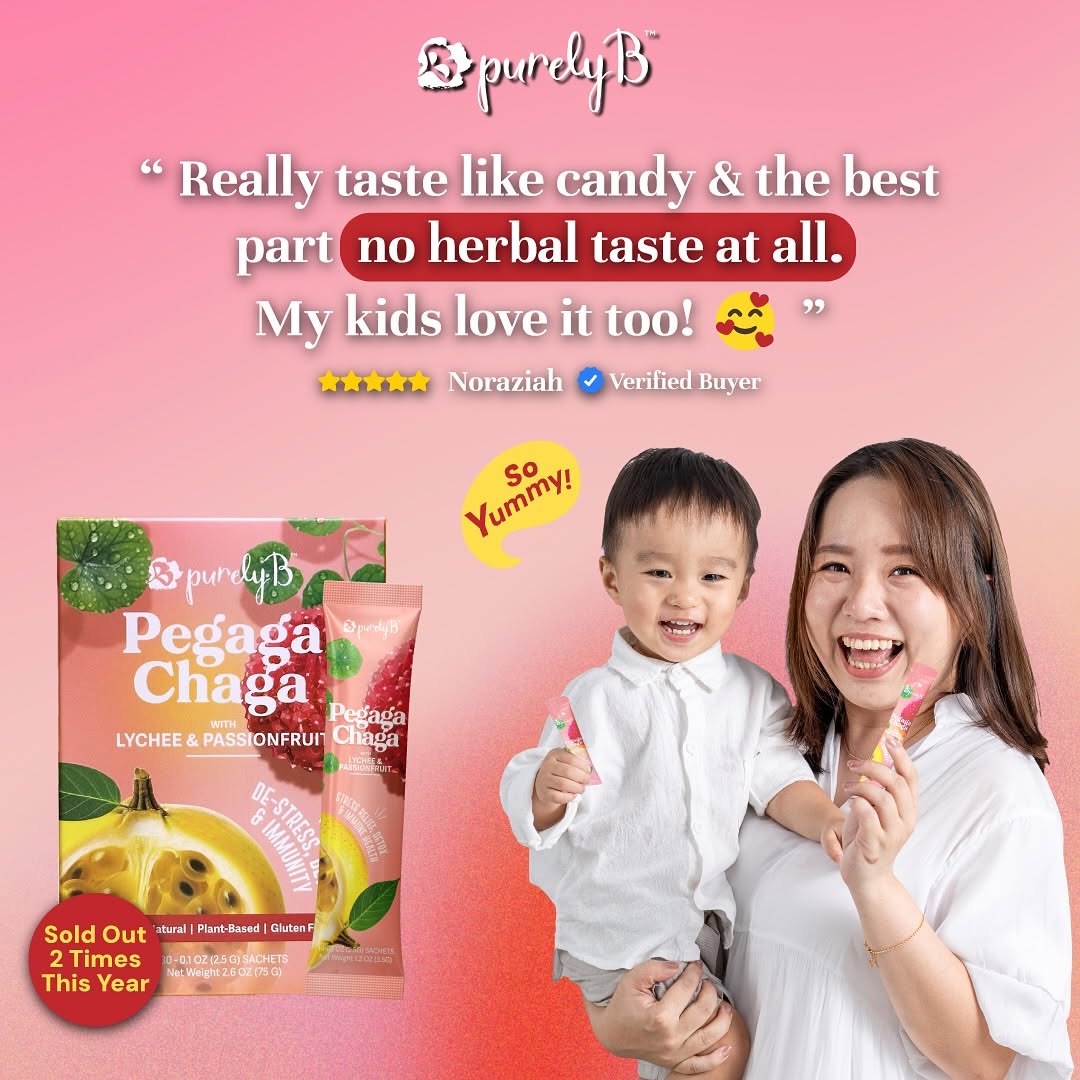 Pegaga-Chaga with Lychee & Passionfruit