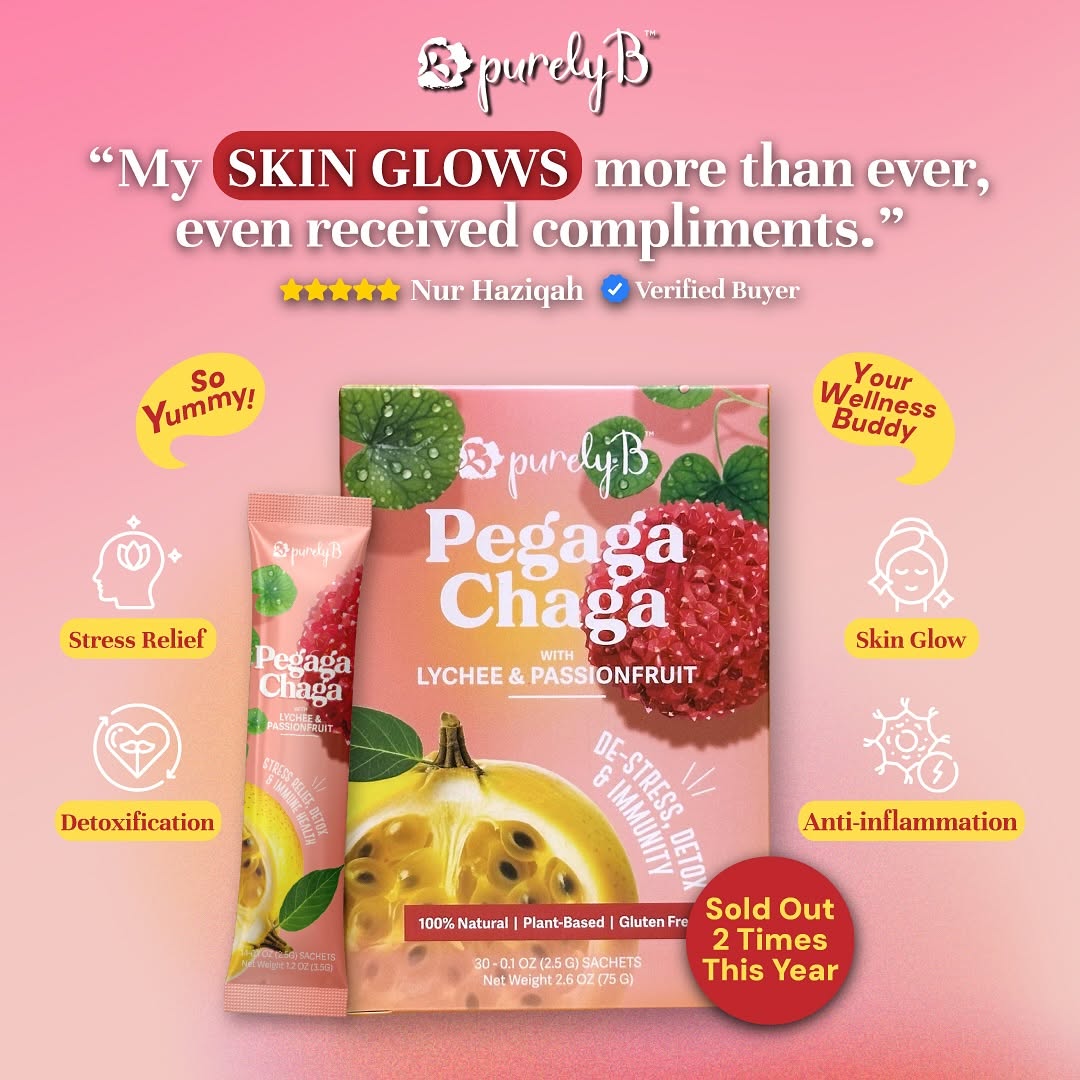 Pegaga-Chaga with Lychee & Passionfruit