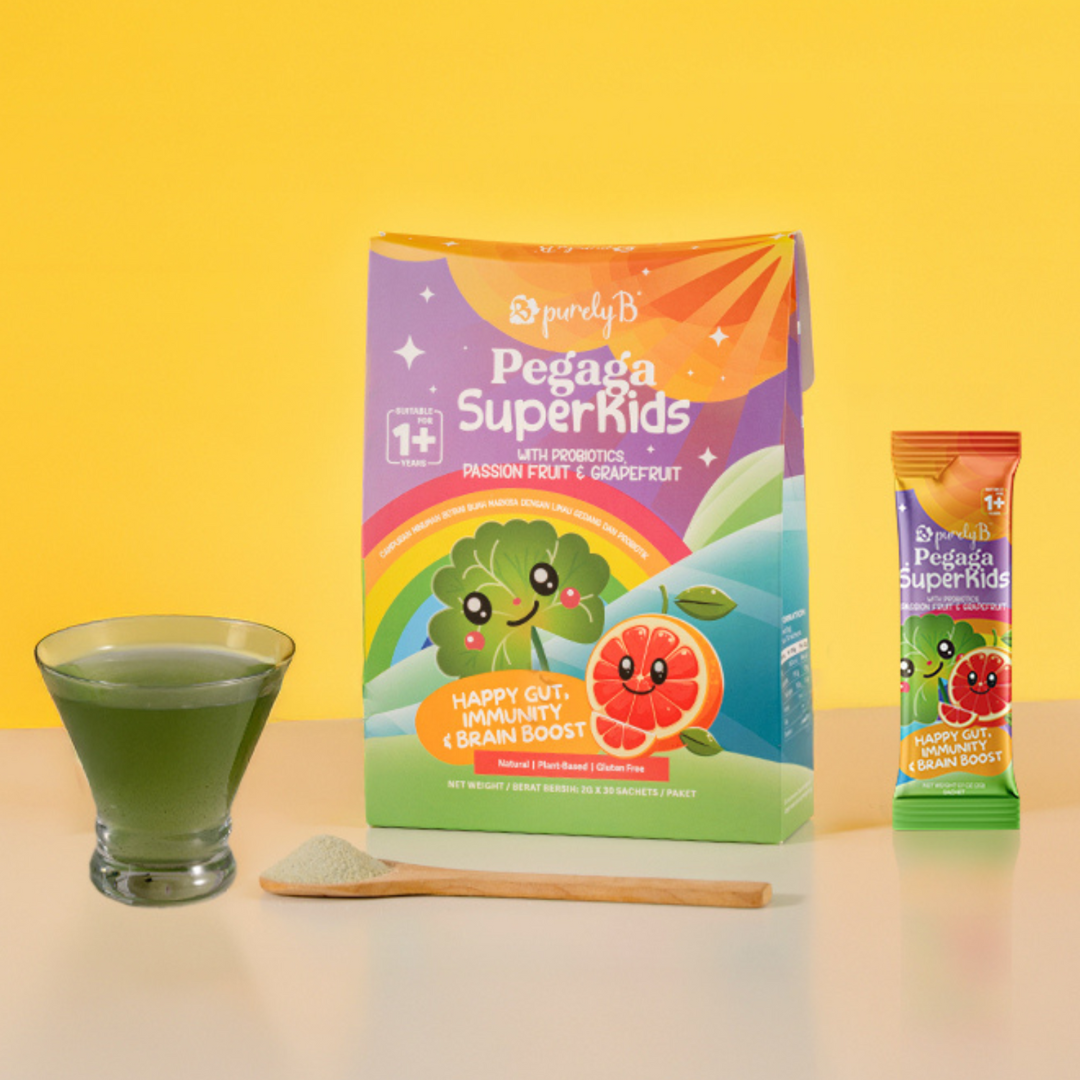 Pegaga Superkids with Probiotics, Passion fruit &amp; Grapefruit [PRE-ORDER]