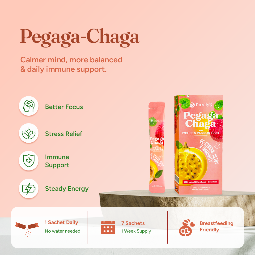 Pegaga-Chaga with Lychee & Passionfruit