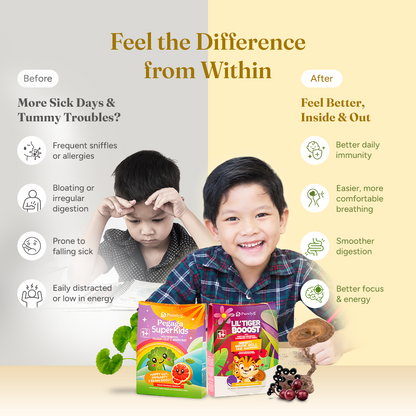 Mighty Gut, Lung &amp; Immune SuperKids Combo