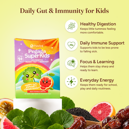 Pegaga Superkids with Probiotics, Passion fruit &amp; Grapefruit