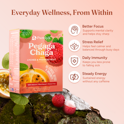 Pegaga-Chaga with Lychee &amp; Passionfruit