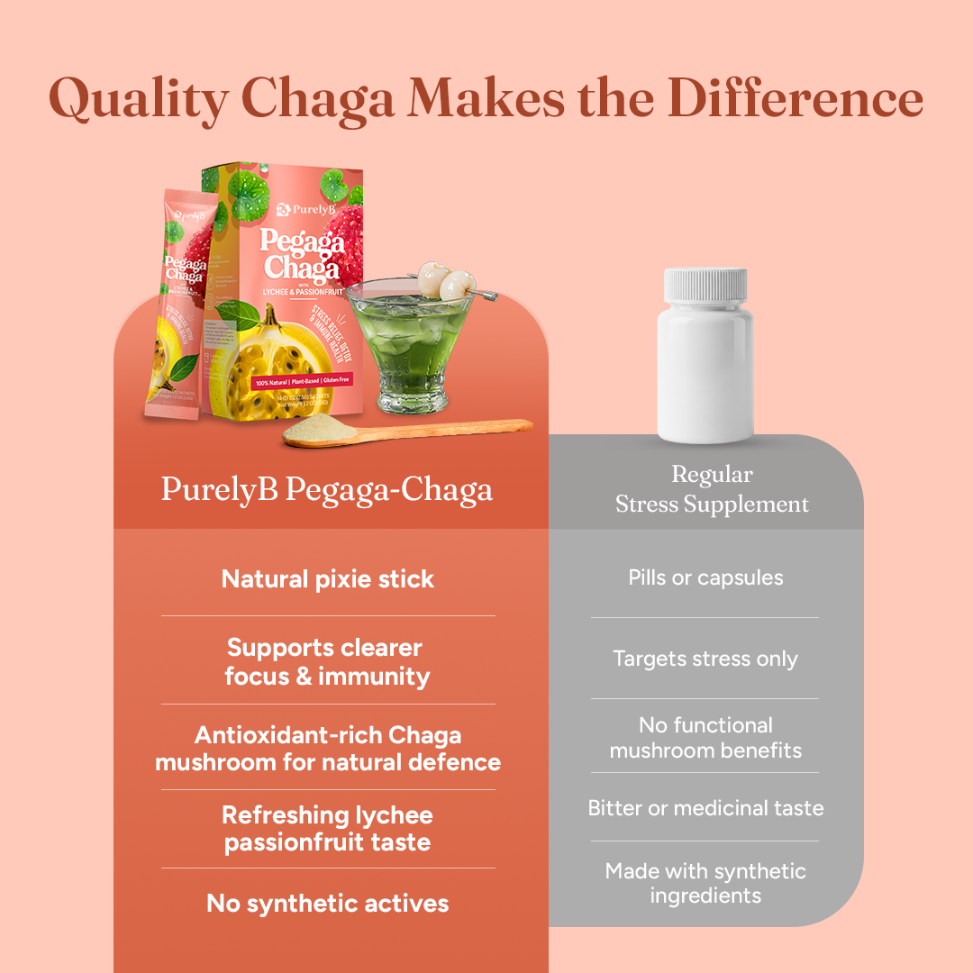Pegaga-Chaga with Lychee &amp; Passionfruit
