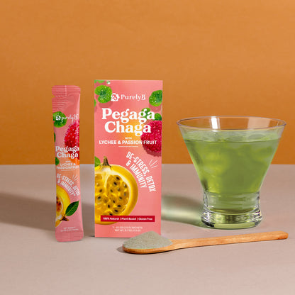 Pegaga-Chaga with Lychee &amp; Passionfruit