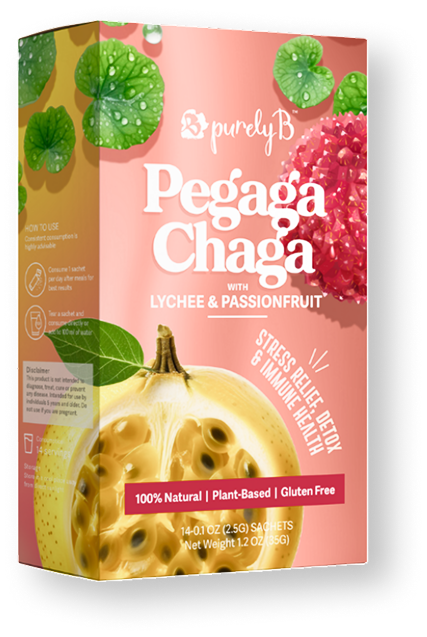 Pegaga-Chaga with Lychee & Passionfruit